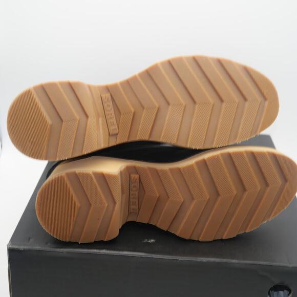 NEW Sorel Hi-Line Heel Lace Boots Women's 5 Waterproof Booties Black - Picture 9 of 12